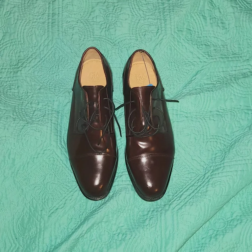 Classic Style Jos. A. Bank Brown Leather Cap Toe Oxfords – Size 10.5- MAKE OFFER